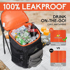 N NEVO RHINO Backpack Coolers Insulated Leak Proof 36/54 Cans,Portable Lightweight Waterproof Insulated Cooler Backpack for Men & Women Ideal for Camping,Travel,Beach,Picnics,Lunch & Day Trips