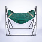 2 in 1 Hammock and Swinging Chair with Collapsible Steel Stand 450 lbs Capacity- Carrying Case, Portable & Adjustable, Perfect for Camping Beach Summer Patio, EZ Daze Foldable Hammock with Stand-GREEN