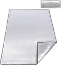 REDCAMP 79"x59" Camping Mat Foam Foil Blanket, Waterproof Aluminum Foil Mat Sleeping Tent Pad for Outdoor Picnic,Camping,Beaches