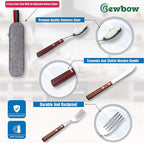 PREMIUM QUALITY Stainless Steel travel utensils Set with case, Healthy & Eco-Friendly 3pc Full Size Fork, Spoon, Portable, reusable utensils with case