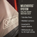 Coleman Skylodge Instant Tent with Rainfly, 4/6/8 Person Family Tent Sets Up in a Minute, Includes Pre-Attached Poles & Carry Bag, Made of PFAS-Free Materials