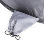 PICNIC TIME Manta Portable Beach Tent, Fully-Assembled Pop Up Tent, Beach Shade and Sun Shelter, Instant Outdoor Shade with Carrying Bag for Outdoors and UPF50+ UV Protection (Gray with Black Accents)