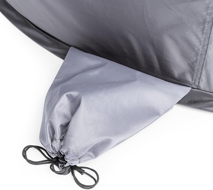 PICNIC TIME Manta Portable Beach Tent, Fully-Assembled Pop Up Tent, Beach Shade and Sun Shelter, Instant Outdoor Shade with Carrying Bag for Outdoors and UPF50+ UV Protection (Gray with Black Accents)