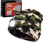 Unisex Beanie Hat with Light, Rechargeable Headlamps Cap, Gifts for Men, Hiking, Camping headlamps, Cool Gadget Birthday Gifts for Men, Women, Dad, Father, Boyfriend, Camouflage