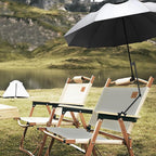 UPF 50+ Beach Umbrella with Adjustable Universal Clamp