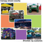 ABCCANOPY 10x20 Pop up Canopy Tent with Sidewalls - Easy up Canopies with Awning, Outdoor Tents for Parties, Market, Commercial Events, Black