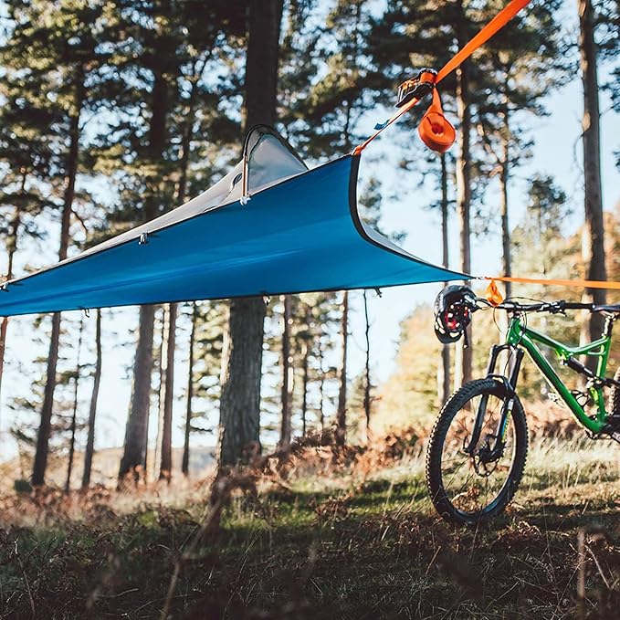 Tentsile UNA V3 Solo Tree Tent Hammock, 1-Person Capacity, Anti-Roll System, Ratchet and Straps Included, Portable Tree House Shelter, Designed in The UK