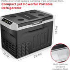 Frigidaire 2-in-1 Portable 12/24V DC & 110-240V AC Compressor Fridge Freezer – Compact for Travel, Car, Camping, Road Trips, Home, Dual Voltage 21qt