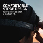 NEBO Einstein Powerful 500 Lumen Headlamp, Compact Low-Profile Headlamp with 5 Light Modes