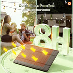 addlon 102(96+6) FT Solar String Lights Waterproof,Patio Light Solar Powered with Remote & USB Port 3 Modes, 30+2 LED Shatterproof Bulbs Outdoor Lighting for Camping Backyard Garden