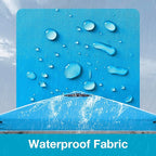 10x10 Canopy Replacement Top Cover with Air Vents for Pop up Canopy Gazebo Tent, with Adjustable Strap, Waterproof & Anti-UV for Outdoor Shade (Frame Not Included) (Sky Blue)