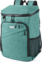 BAGLHER Lightweight Insulated Cooler Backpack - 30 Cans, Leak-Proof for Lunch, Picnic, Hiking, Camping Trips