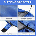 Tudomro Camping Sleeping Bag for Adults Lightweight Packable Waterproof Camping Gear Equipment to Keep Warm for Outdoor Backpacking Hiking Travel