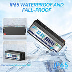 12V 600Ah LiFepo4 Battery Rechargeable Lithium Batteries with 200A BMS, UP to 5000+ Deep Cycles, Perfect for Boat, Marine, RV, Solar, Trolling Motor