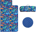 Kids Nap Mat Portable Slumber Bags with Removable Pillow and Blanket for Girls Boys, Lightweight Extra Large Sleeping Bag for Preschool Camping Daycare