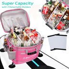 Waterproof PVC Material Paddleboard Cooler Deck Bag,40 cans Sup Deck Cooler Bag,Cooler Bag for Paddleboard,Lunch Box Cooler Insulated Bag,Camping Cooler Bag,Kayak Cooler Bag