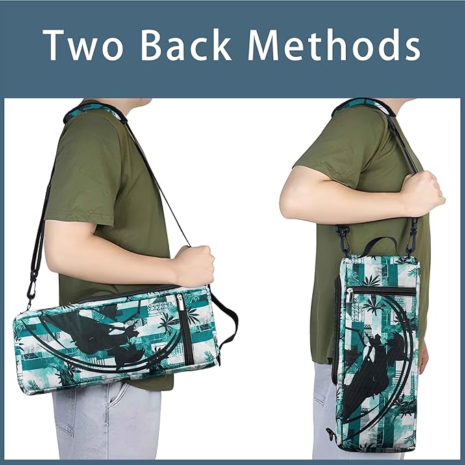 Golf Cooler Bag Plus Ice Pack Soft Sided Insulated Cooler Bag- Holds 6 Pack of Cans or 2 Wine Bottles - Grey Camo Golf Beer Sleeve Black Fits Discreetly in Golf Bags