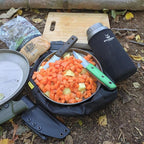 SILVERANT Titanium Trek Plate - Ultralight, Durable Camping Dish Pan Plate - Outdoor Kitchen Essential for Backpacking & Camping - 1200ml