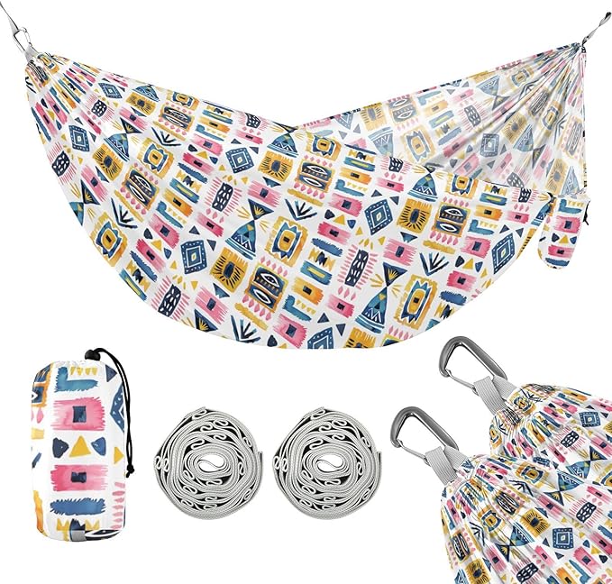 Bohemian Colorful Hammocks for Camping Rope Hammock for Outside Camping Essentials