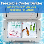52 QT Ice Pack Cooler Divider, Compatible with RTIC 52QT Ultra Light Cooler, Freezable Cooler Divider, Cooler Accessories
