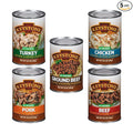 Keystone All Natural Sampler 5-Can Variety Canned Meat Pack | Heat and Serve Meat – (Beef, Chicken, Pork, Turkey (14.5 oz) & Ground Beef (14 oz) | Fully Cooked, Ready to Eat Canned Meat for Everyday Meals, Emergency, Camping, Pantry Staple 5 Years Shel...