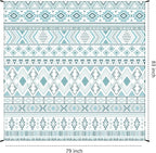 Beach Blanket Waterproof Sandproof Extra Large Beach Mat 79" X 83"/120"x108"for 1-8 Adults Quick Drying Durable Outdoor Picnic Mat for Beach Travel Camping Hiking