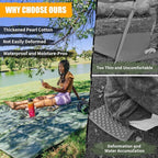 Foam Sleeping Pad for Camping - AYAMAYA Foldable Camping Mattress for 1/2/3/4/5/6 Person, Extra Thick Waterproof Tent Footprint Inner Camping Mat for Outdoor Backpacking Hiking Picnic Camping
