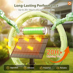 addlon 102(96+6) FT Solar String Lights Waterproof,Patio Light Solar Powered with Remote & USB Port 3 Modes, 48+4 LED Shatterproof Bulbs Outdoor Lighting for Camping Porch Backyard Garden