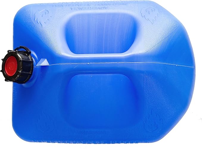 Midwest Can 6700 BPA Free Water Containers with Spout and Dual Handles - 6 Gallon Capacity Water Storage Containers for Long Term or Camping - 1 Pack