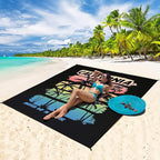 Beach Blanket Waterproof Sandproof Extra Large Beach Mat 79" X 83"/120"x108"for 1-8 Adults Quick Drying Durable Outdoor Picnic Mat for Beach Travel Camping Hiking