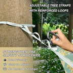 Light Yellow Flowers Hammocks for Camping Swing Hammock for Camping Travel Accessories