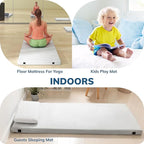 EGO Roll up Single Small Mattress Memory Foam CertiPUR-US Certified, Roll Up Floor Mattress Mat for Camping, Sleeping Pad, Portable with Travel Bag