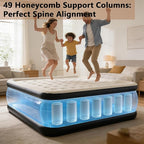 King Size air Mattress – 18-Inch Thickened Inflatable Mattress for Camping, Home Use & Guest Accommodation, Comes with Storage Bag, Supports Up to 750 Pounds