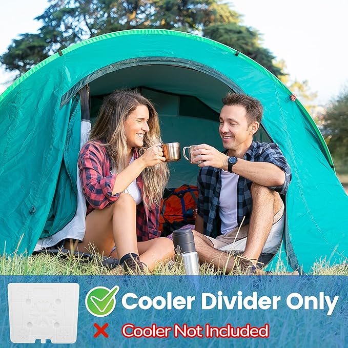 Ice Pack Cooler Divider, Compatible with RTIC Cooler, Freezable Cooler Divider, Cooler Accessories