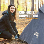CLAM Quick-Set A-Frame Tent, 8 x 8 Ft Portable Outdoor Hiking Camping Shelter, Apex