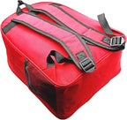 Red Emergency Bag First Aid Backpack Empty Medical Treatment First Responder Trauma Bags for Hiking Outdoors Travel Camping Pet Dog Cat Daycare (Red White)