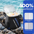 Maelstrom Backpack Cooler,36 Can Cooler Backpack,Soft Cooler Bag Insulated Leakproof,Lightweight Ice Chest Backpack,Travel Cooler Lunch Backpack for Camping,Hiking,Beach