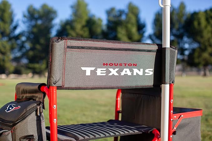 Picnic TIME NFL Unisex-Adult NFL Fusion Camping Chair with Side Table and Soft Cooler, Beach Chair for Adults, Lawn Chair