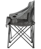 ARROWHEAD OUTDOOR Portable Folding Double Duo Camping Chair Loveseat w/ 2 Cup & Wine Glass Holder, Carrying Bag, Supports up to 500lbs