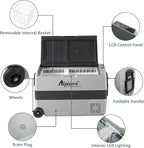 Alpicool T50 Dual Temperature Control 12 Volt Refrigerator 53 Quart Portable Car Fridge Freezer (-4°F~68°F) for Truck, RV, Boat, Camping and Travel