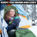 IFORREST Sleeping Bag - Single-Person Cold Weather Camping Sleep Bag for Adults and Teens - XXL 33in/ 40" - Extra-Wide & Warm for Big & Tall - All-Season Comfort