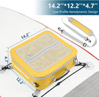 Waterproof PVC Paddleboard Cooler Deck Bag - 12 Can Soft Insulated Cooler for Paddleboarding, Camping, Kayaking