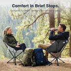 Lightweight Folding Camping Chair — Compact One-Piece Design, Quick Setup, Stable Aluminum Frame, Portable Chair for Travel, Hiking & Short Outdoor Breaks
