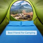 Goplus 2 Person Self-Inflating Camping Sleeping Pad, Black, 74 x 52 inch