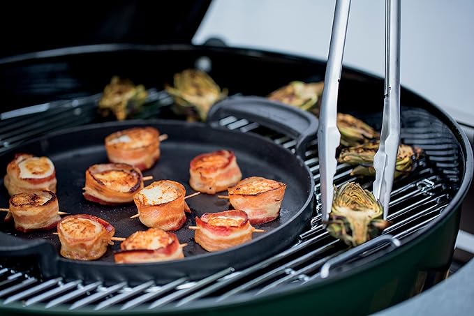 Weber Master-Touch Charcoal Grill, 22-Inch, Spring Green – Premium Outdoor BBQ Grill with Tuck-Away Lid Holder & One‑Touch™ Cleaning System, Porcelain‑Enameled Kettle