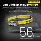 Nitecore NU27 600 Lumen Ultra Lightweight Multiple Color Temperatures Outdoor Headlamp USB-C Rechargeable Headlight Tag