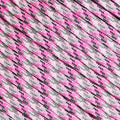 Fluorescent Reflective 550 Type III Guyline Tent Rope Camping Survival Cord High-Visibility Paracord (Reflective Pretty Pink, 50 Feet)