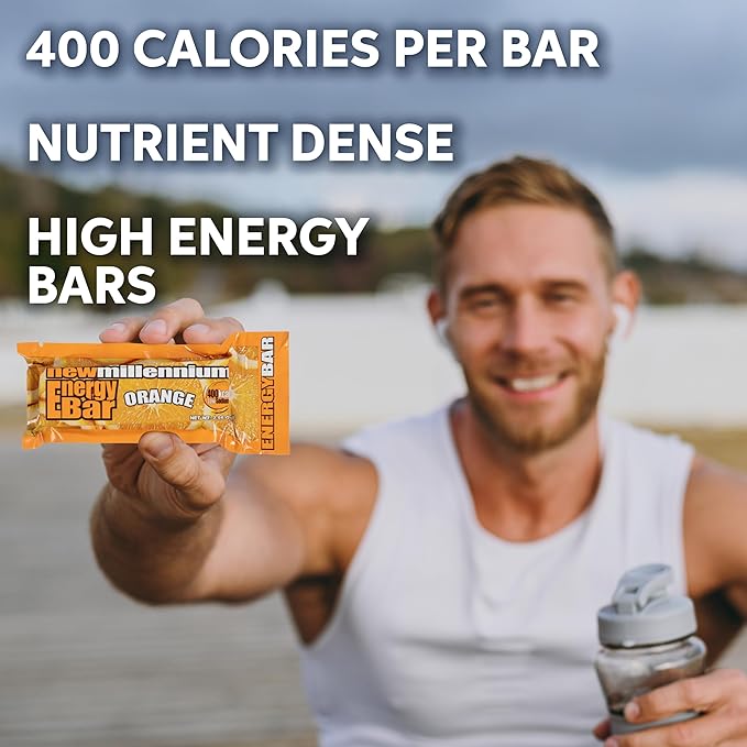SOS Food Lab Emergency Food Bar (9 Energy Bars, 9 Assorted Flavors) - 400 Calorie, Low Sodium, Nutrient Dense Millenium Bar - Ready to Eat, 5 Year Shelf Life Survival Food for Disaster Preparedness