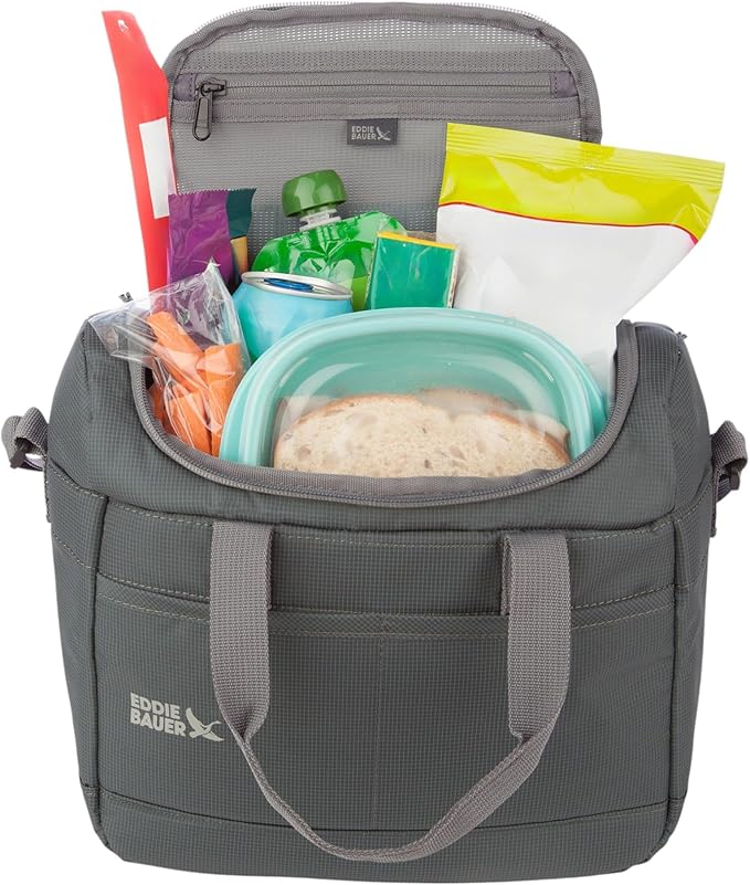 Eddie Bauer Cooler Bag | Insulated | Vacation | Travel | Camping | Tailgate | Beach | Picnic | Festival | Shoulder Carry | Top Handle - Rain