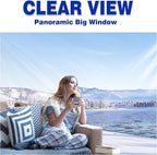 SCOCANOPY Clear Window Sidewall for 10x10 Canopy Frame, 3 Pack Sunwalls Only,(Dark Grey)